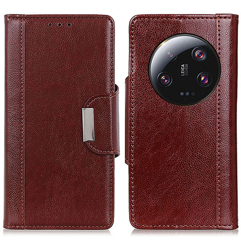 Coque Portefeuille Livre Cuir Etui Clapet M01L pour Xiaomi Mi 13 Ultra 5G Marron