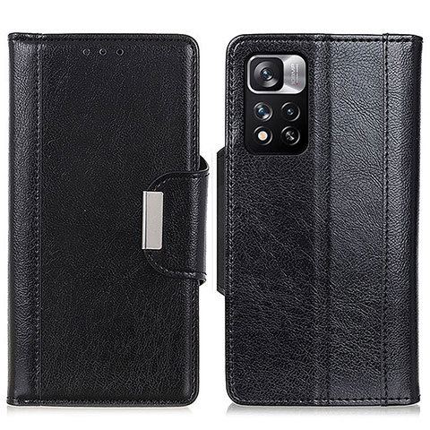 Coque Portefeuille Livre Cuir Etui Clapet M01L pour Xiaomi Poco X4 NFC Noir