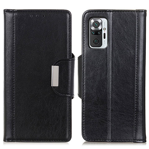 Coque Portefeuille Livre Cuir Etui Clapet M01L pour Xiaomi Redmi Note 10 Pro 4G Noir