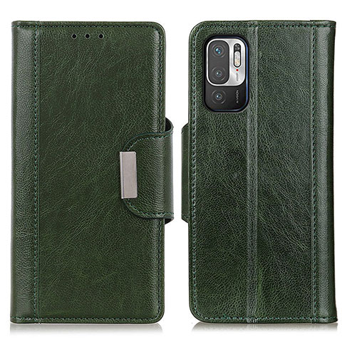 Coque Portefeuille Livre Cuir Etui Clapet M01L pour Xiaomi Redmi Note 10T 5G Vert