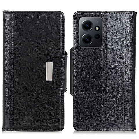 Coque Portefeuille Livre Cuir Etui Clapet M01L pour Xiaomi Redmi Note 12 4G Noir