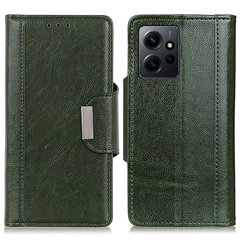 Coque Portefeuille Livre Cuir Etui Clapet M01L pour Xiaomi Redmi Note 12 4G Vert