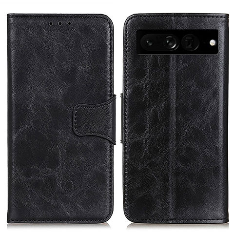 Coque Portefeuille Livre Cuir Etui Clapet M02L pour Google Pixel 7 Pro 5G Noir