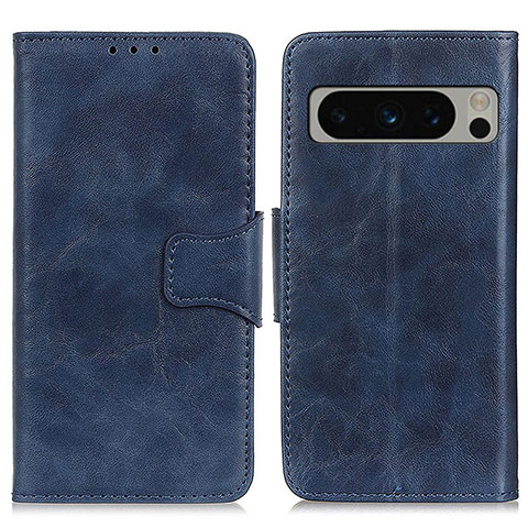 Coque Portefeuille Livre Cuir Etui Clapet M02L pour Google Pixel 8 Pro 5G Bleu