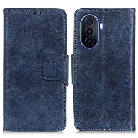 Coque Portefeuille Livre Cuir Etui Clapet M02L pour Huawei Enjoy 50 Bleu