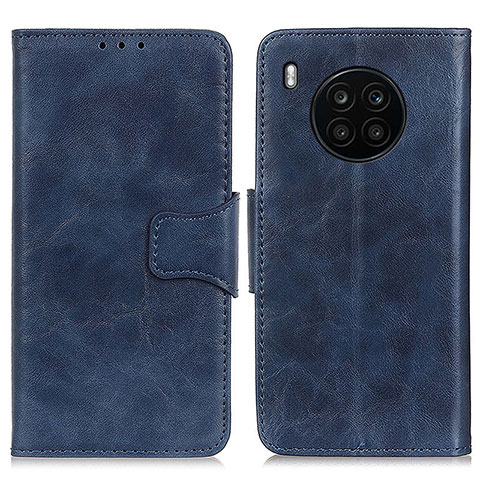 Coque Portefeuille Livre Cuir Etui Clapet M02L pour Huawei Honor 50 Lite Bleu