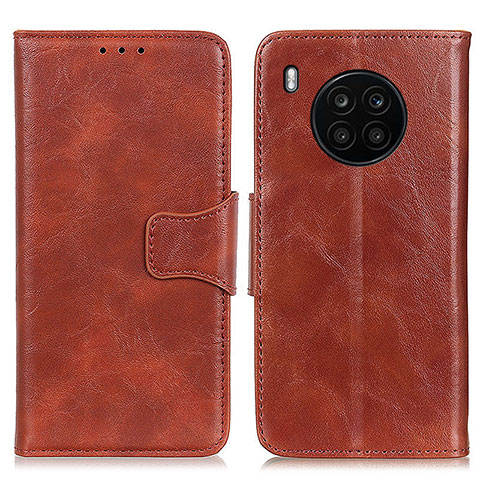 Coque Portefeuille Livre Cuir Etui Clapet M02L pour Huawei Honor 50 Lite Marron