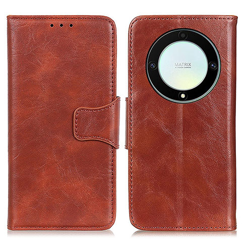 Coque Portefeuille Livre Cuir Etui Clapet M02L pour Huawei Honor Magic5 Lite 5G Marron