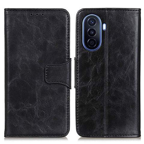 Coque Portefeuille Livre Cuir Etui Clapet M02L pour Huawei Nova Y70 Plus Noir