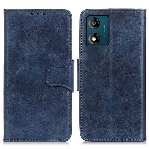 Coque Portefeuille Livre Cuir Etui Clapet M02L pour Motorola Moto E13 Bleu