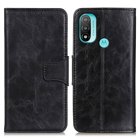 Coque Portefeuille Livre Cuir Etui Clapet M02L pour Motorola Moto E30 Noir