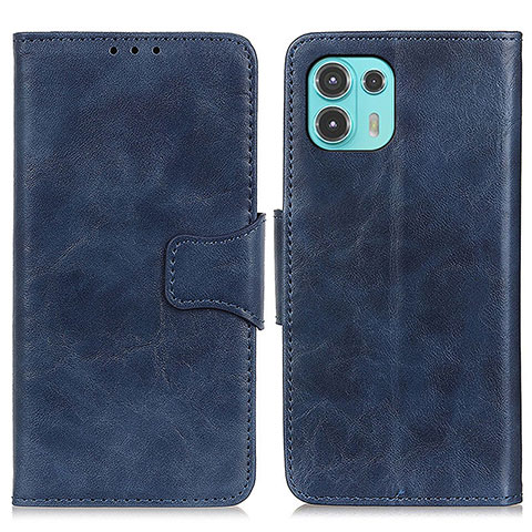 Coque Portefeuille Livre Cuir Etui Clapet M02L pour Motorola Moto Edge 20 Lite 5G Bleu