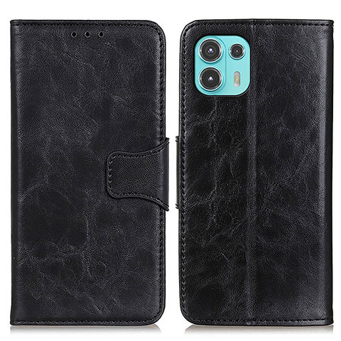 Coque Portefeuille Livre Cuir Etui Clapet M02L pour Motorola Moto Edge 20 Lite 5G Noir