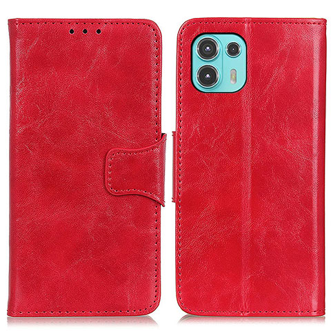 Coque Portefeuille Livre Cuir Etui Clapet M02L pour Motorola Moto Edge 20 Lite 5G Rouge