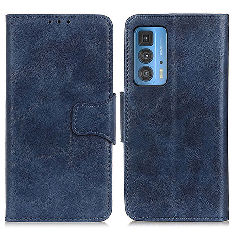 Coque Portefeuille Livre Cuir Etui Clapet M02L pour Motorola Moto Edge 20 Pro 5G Bleu