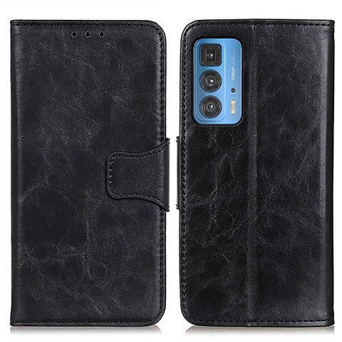 Coque Portefeuille Livre Cuir Etui Clapet M02L pour Motorola Moto Edge 20 Pro 5G Noir