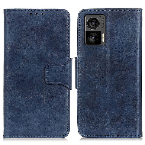 Coque Portefeuille Livre Cuir Etui Clapet M02L pour Motorola Moto Edge 30 Lite 5G Bleu