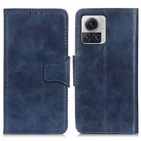 Coque Portefeuille Livre Cuir Etui Clapet M02L pour Motorola Moto Edge 30 Ultra 5G Bleu