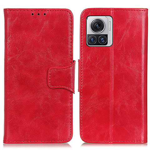 Coque Portefeuille Livre Cuir Etui Clapet M02L pour Motorola Moto Edge 30 Ultra 5G Rouge