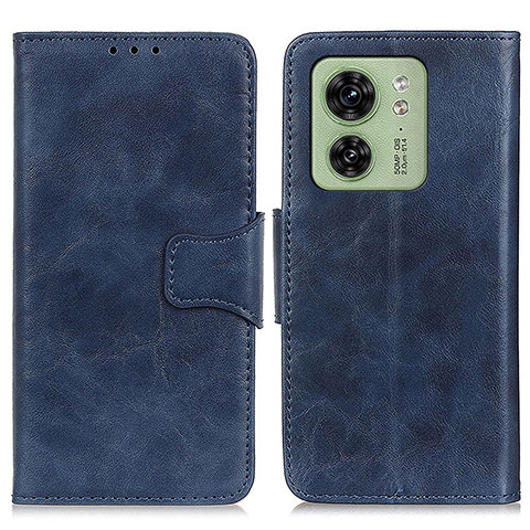 Coque Portefeuille Livre Cuir Etui Clapet M02L pour Motorola Moto Edge 40 5G Bleu