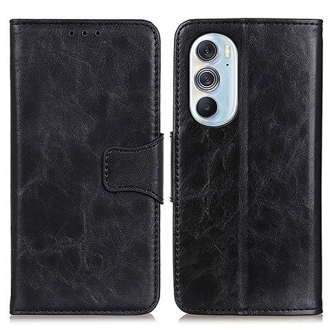 Coque Portefeuille Livre Cuir Etui Clapet M02L pour Motorola Moto Edge Plus (2022) 5G Noir