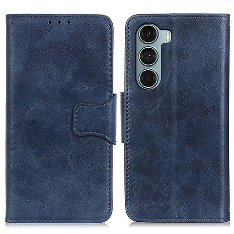 Coque Portefeuille Livre Cuir Etui Clapet M02L pour Motorola Moto Edge S30 5G Bleu