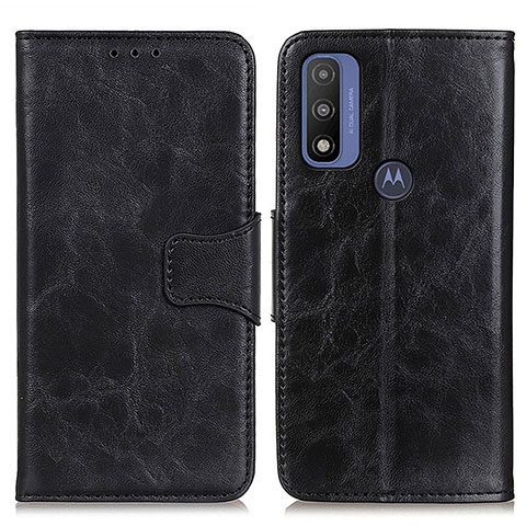 Coque Portefeuille Livre Cuir Etui Clapet M02L pour Motorola Moto G Pure Noir