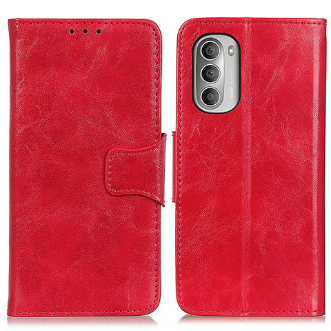 Coque Portefeuille Livre Cuir Etui Clapet M02L pour Motorola Moto G Stylus (2022) 4G Rouge