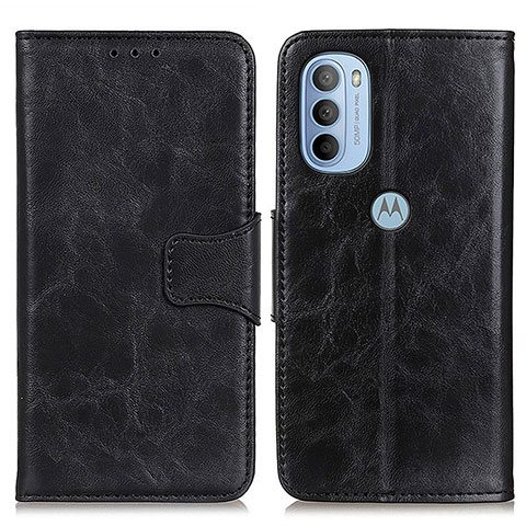 Coque Portefeuille Livre Cuir Etui Clapet M02L pour Motorola Moto G31 Noir