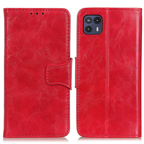 Coque Portefeuille Livre Cuir Etui Clapet M02L pour Motorola Moto G50 5G Rouge