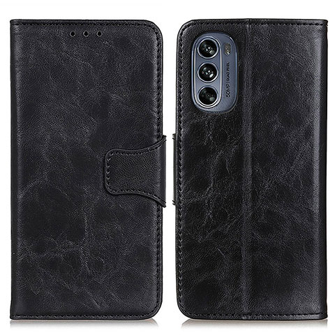 Coque Portefeuille Livre Cuir Etui Clapet M02L pour Motorola Moto G62 5G Noir