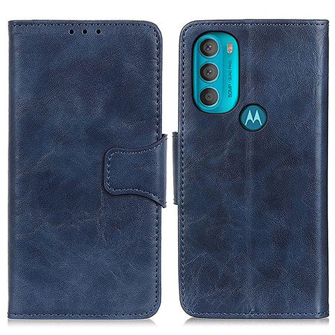 Coque Portefeuille Livre Cuir Etui Clapet M02L pour Motorola Moto G71 5G Bleu