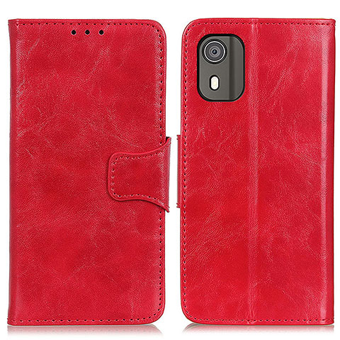 Coque Portefeuille Livre Cuir Etui Clapet M02L pour Nokia C02 Rouge