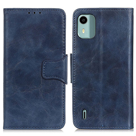 Coque Portefeuille Livre Cuir Etui Clapet M02L pour Nokia C12 Bleu