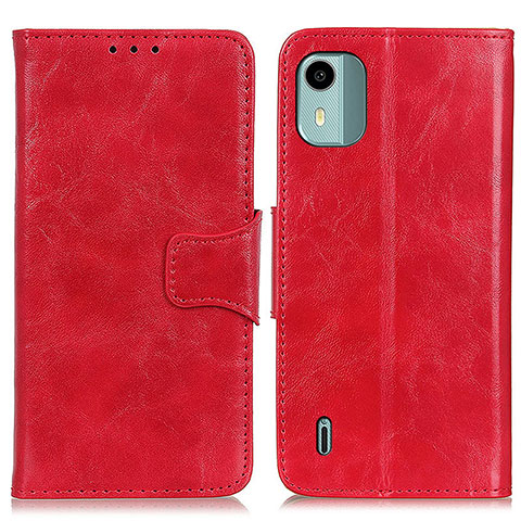 Coque Portefeuille Livre Cuir Etui Clapet M02L pour Nokia C12 Pro Rouge