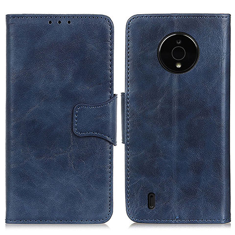 Coque Portefeuille Livre Cuir Etui Clapet M02L pour Nokia C200 Bleu