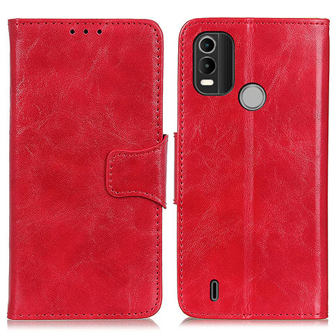 Coque Portefeuille Livre Cuir Etui Clapet M02L pour Nokia C21 Plus Rouge