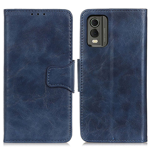 Coque Portefeuille Livre Cuir Etui Clapet M02L pour Nokia C210 Bleu