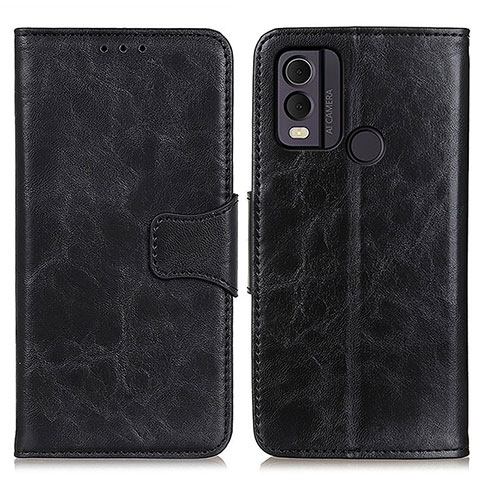 Coque Portefeuille Livre Cuir Etui Clapet M02L pour Nokia C22 Noir