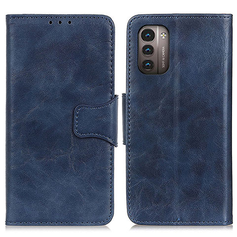 Coque Portefeuille Livre Cuir Etui Clapet M02L pour Nokia G21 Bleu