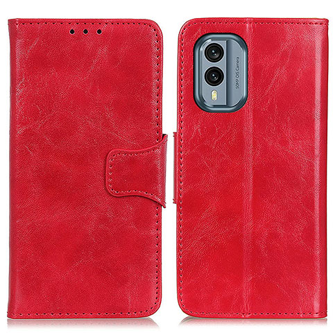 Coque Portefeuille Livre Cuir Etui Clapet M02L pour Nokia X30 5G Rouge