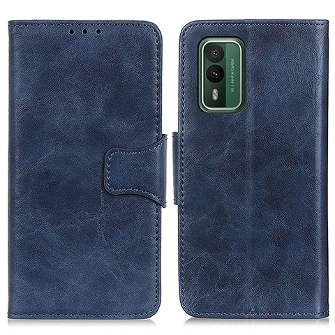 Coque Portefeuille Livre Cuir Etui Clapet M02L pour Nokia XR21 Bleu