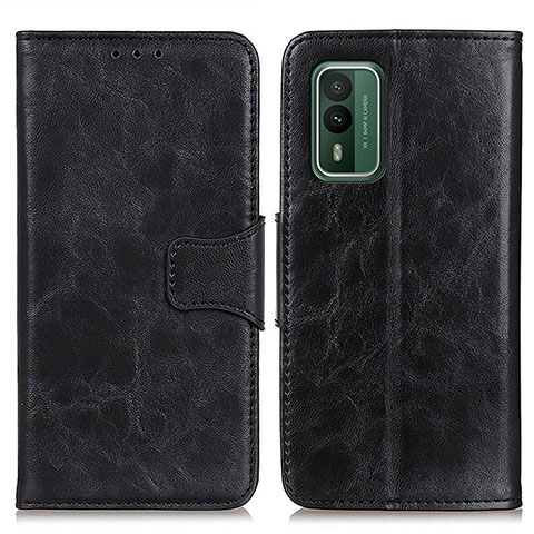 Coque Portefeuille Livre Cuir Etui Clapet M02L pour Nokia XR21 Noir