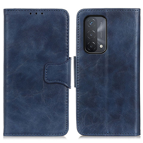 Coque Portefeuille Livre Cuir Etui Clapet M02L pour OnePlus Nord N200 5G Bleu