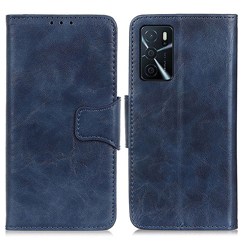 Coque Portefeuille Livre Cuir Etui Clapet M02L pour Oppo A16s Bleu