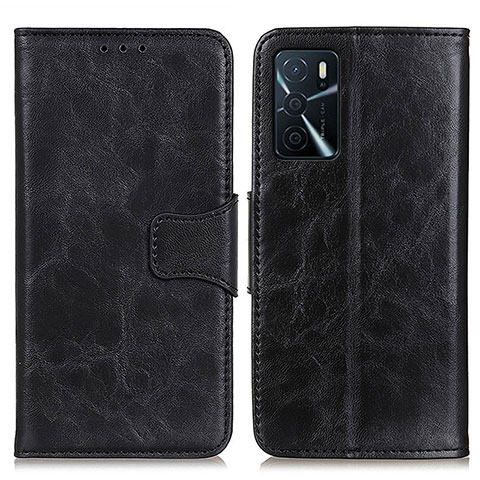 Coque Portefeuille Livre Cuir Etui Clapet M02L pour Oppo A16s Noir