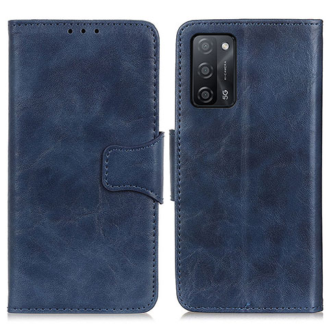 Coque Portefeuille Livre Cuir Etui Clapet M02L pour Oppo A53s 5G Bleu