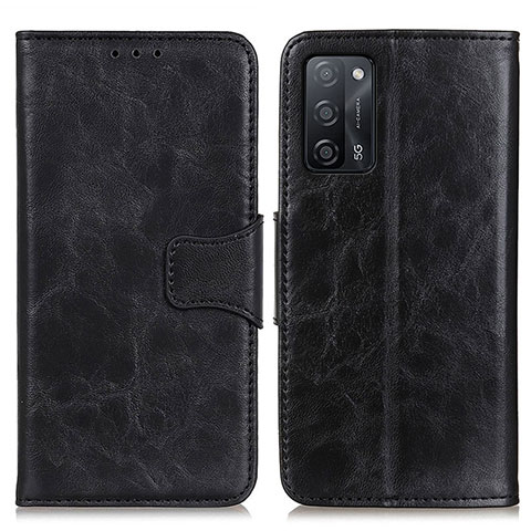 Coque Portefeuille Livre Cuir Etui Clapet M02L pour Oppo A53s 5G Noir