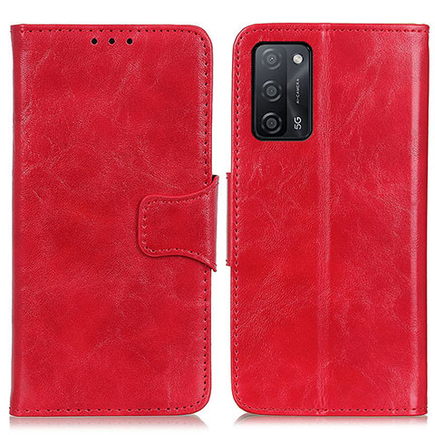 Coque Portefeuille Livre Cuir Etui Clapet M02L pour Oppo A53s 5G Rouge