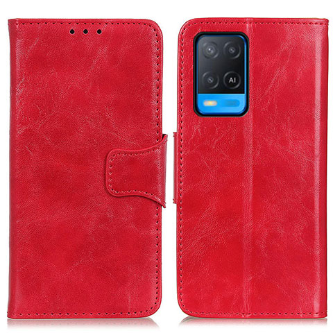 Coque Portefeuille Livre Cuir Etui Clapet M02L pour Oppo A54 4G Rouge